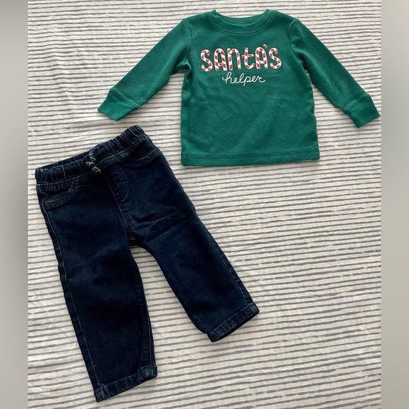 Baby Jumping Beans Christmas Outfit - Picture 2 of 7